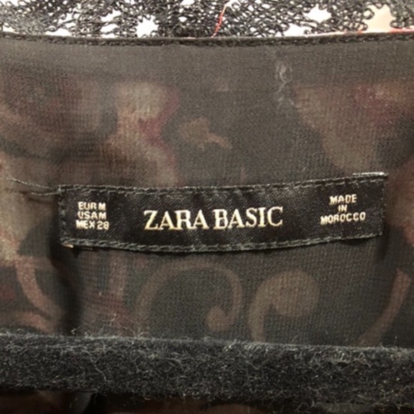 ❤️🖤💖 Zara Silky Print Wrap Slit Belt Dress, M, New - Picture 4 of 7